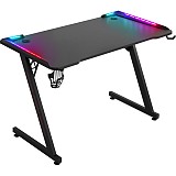 DEFENDER GAMING DESK TABLE RGB IDOL black