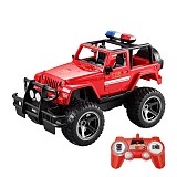 DOUBLE EAGLE REMOTE CONTROLLED JEEP FIRE RESCUE CAR 1:12 red