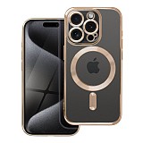 iS TPU MAG ELECTRO IPHONE 15 PRO trans gold backcover