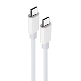 MAXLIFE TYPE C TO TYPE C DATA CABLE 60W 1m white