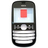 Nokia asha 200 front cover black