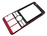 Sony Ericsson G900 - Front Cover + Lens Dark Red