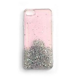 Θήκη iPhone 7 / 8 Plus Star Glitter Silicone Pink