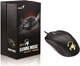 GENIUS MOUSE SCORPION M6-600, WIRED, USB, OPTICAL, GAMING, BLACK/ORANGE, 2YW.