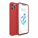 Bodycell Square Liquid Silicon Case iPhone 13 Pro  Red