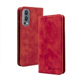 Bodycell Book Case Pu Leather Oneplus Nord 2 5G Red