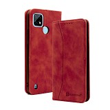 Bodycell Book Case Pu Leather Realme C21 Red