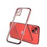 Bodycell Back Cover HD Clear For iPhone 13  Red