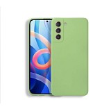 Bodycell Square Liquid Silicon Case Samsung S21 Light Green