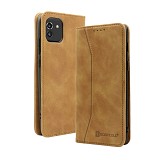 Bodycell Book Case Pu Leather Samsung A03 4G Brown