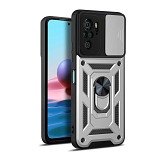 Bodycell Armor Slide Cover Case Xiaomi Note 10 4G/10s/Poco M5s Silver