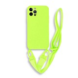 Bodycell Silicon Case με Λουρακι iPhone 13 Pro Max  Green