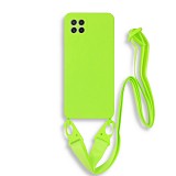 Bodycell Silicon Case με Λουρακι Samsung A22 5G Green