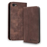 Bodycell Book Case Pu Leather iPhone 7/8/SE 2020 Dark Brown