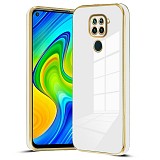 Bodycell Gold Plated Silicon Xiaomi Note 9 White