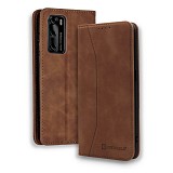 Bodycell Book Case Pu Leather Huawei P40  Brown