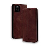 Bodycell Book Case Pu Leather iPhone 12/12 Pro Dark Brown