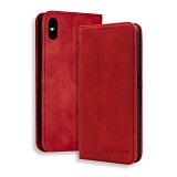 Bodycell Book Case Pu Leather iPhone X/XS Red