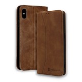 Bodycell Book Case Pu Leather iPhone X/XS Brown