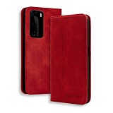 Bodycell Book Case Pu Leather Huawei P40 Pro Red