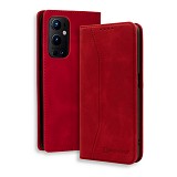 Bodycell Book Case Pu Leather OnePlus 9 Pro Red