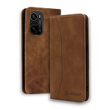 Bodycell Book Case Pu Leather Xiaomi Poco F3 5G Brown