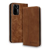 Bodycell Book Case Pu Leather Xiaomi Note 10/10s/Poco M5s Brown