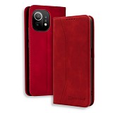 Bodycell Book Case Pu Leather Xiaomi Mi 11  Red