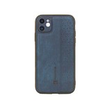 Bodycell Pattern Leather Backcover iPhone 12  Blue