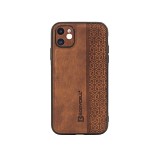 Bodycell Pattern Leather Backcover iPhone 11  Brown