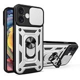 Bodycell Armor Slide Cover Case iPhone 16  Silver