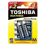   AA TOSHIBA LR6GCP BP-6 2F 1.5V 6.