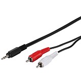 VIVANCO BULK AUDIO CONNECTION CABLE 3.5mm TO 2X RCA 5m