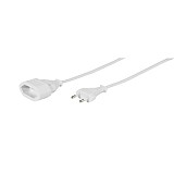 VIVANCO EURO EXTENSION CABLE  WITH SHUTTER 5M white