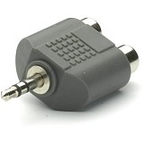 VIVANCO AUDIO ADAPTER 3.5mm PLUG TO 2X RCA SOCKET black