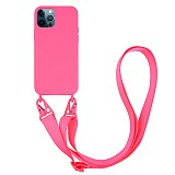 VIVANCO NECKLACE COVER IPHONE 12 PRO MAX pink backcover