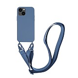 VIVANCO NECKLACE COVER IPHONE 13 MINI blue backcover