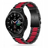 TECH-PROTECT REPLACMENT BAND STAINLESS FOR SAMSUNG WATCH 4 / 5 / 5 PRO / 6 / 7 / FE black red