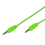 VIVANCO CABLE 3.5mm JACK TO 3.5mm JACK 1m green