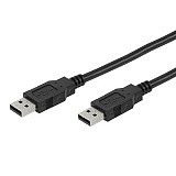 VIVANCO USB 2.0 TYPE A TO TYPE A USB CABLE 1.8m black