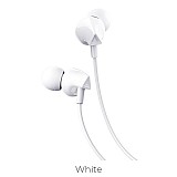 HOCO - M60 STEREO WIRED EARPHONES HANDS FREE WHITE