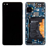 HUAWEI P40 - LCD + Touch + Frame + Battery Blue Original Service Pack