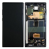 SAMSUNG N970F Galaxy Note 10 - LCD - Complete front + Touch Black Original Service Pack