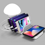 USB TRAVEL CHARGER 3 IN 1, 40W + Wireless Charger With Led