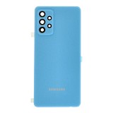 SAMSUNG Galaxy A72 / A72 5G - Battery cover + Adhesive + Camera Lens Blue Original