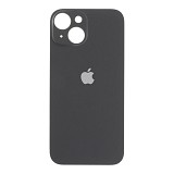 APPLE iPhone 15 - Battery cover + Adhesive Large Hole Black High Quality