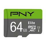   microSDHC, Class 10 UHS-I U1, 64GB,  100 MB/s   SD PNY P-SDUX64U185GW-GE 64GB