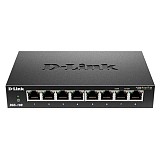 8-Port Gigabit Ethernet 10/100/1000 Unmanaged Desktop Switch D-LINK DGS-108