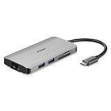   8 ,      4      laptop  PC,     SuperSpeed USB 3.0 Type-C D-LINK DUB-M810