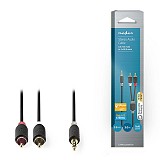 Καλώδιο 2x RCA αρσ. - 3,5mm Stereo αρσ, 3m NEDIS CABW22200AT30